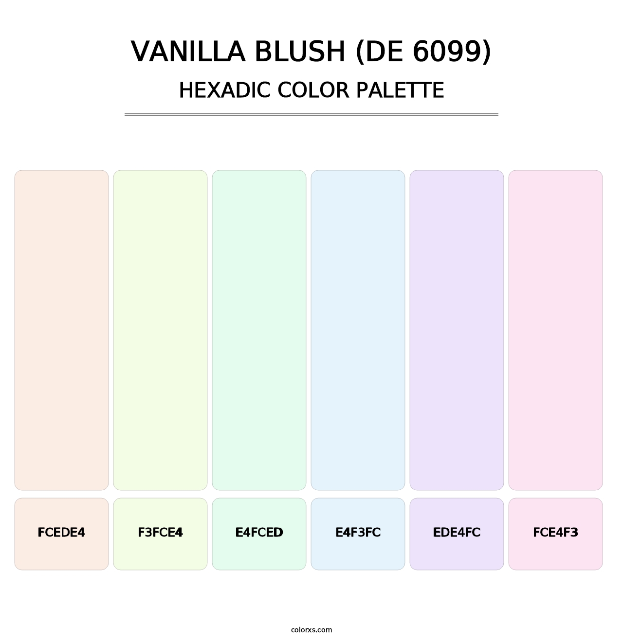 Vanilla Blush (DE 6099) - Hexadic Color Palette