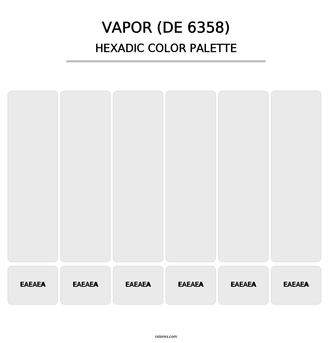 Vapor (DE 6358) - Hexadic Color Palette