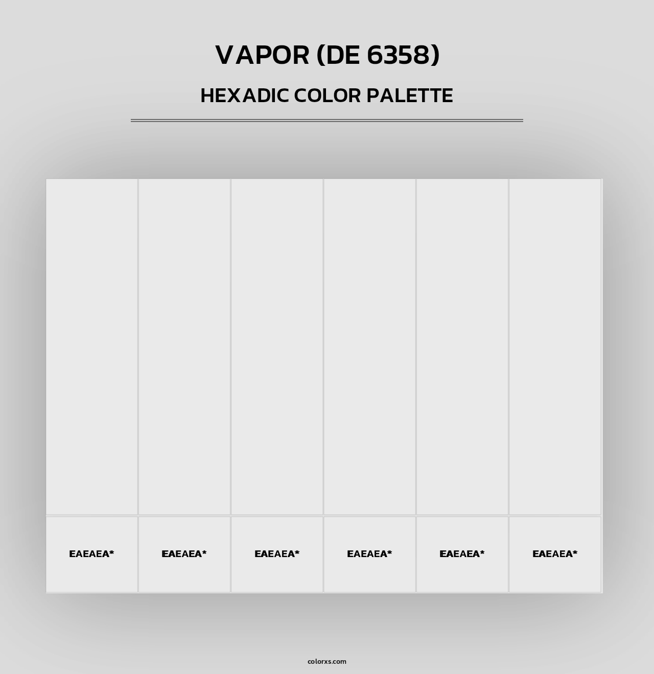 Vapor (DE 6358) - Hexadic Color Palette
