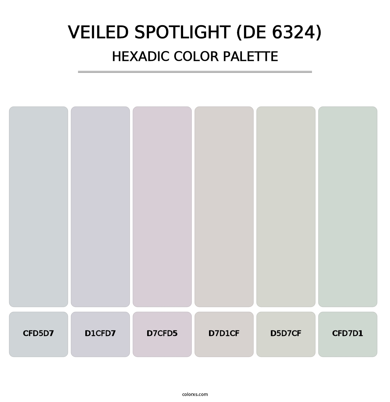 Veiled Spotlight (DE 6324) - Hexadic Color Palette