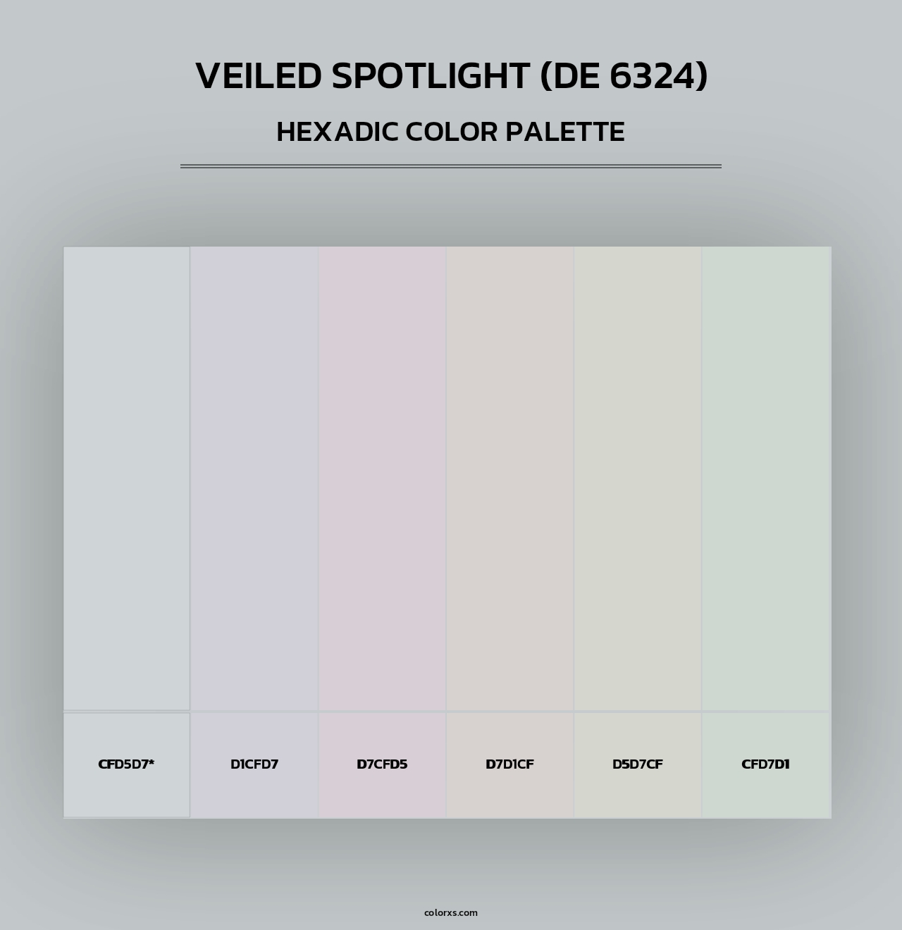 Veiled Spotlight (DE 6324) - Hexadic Color Palette