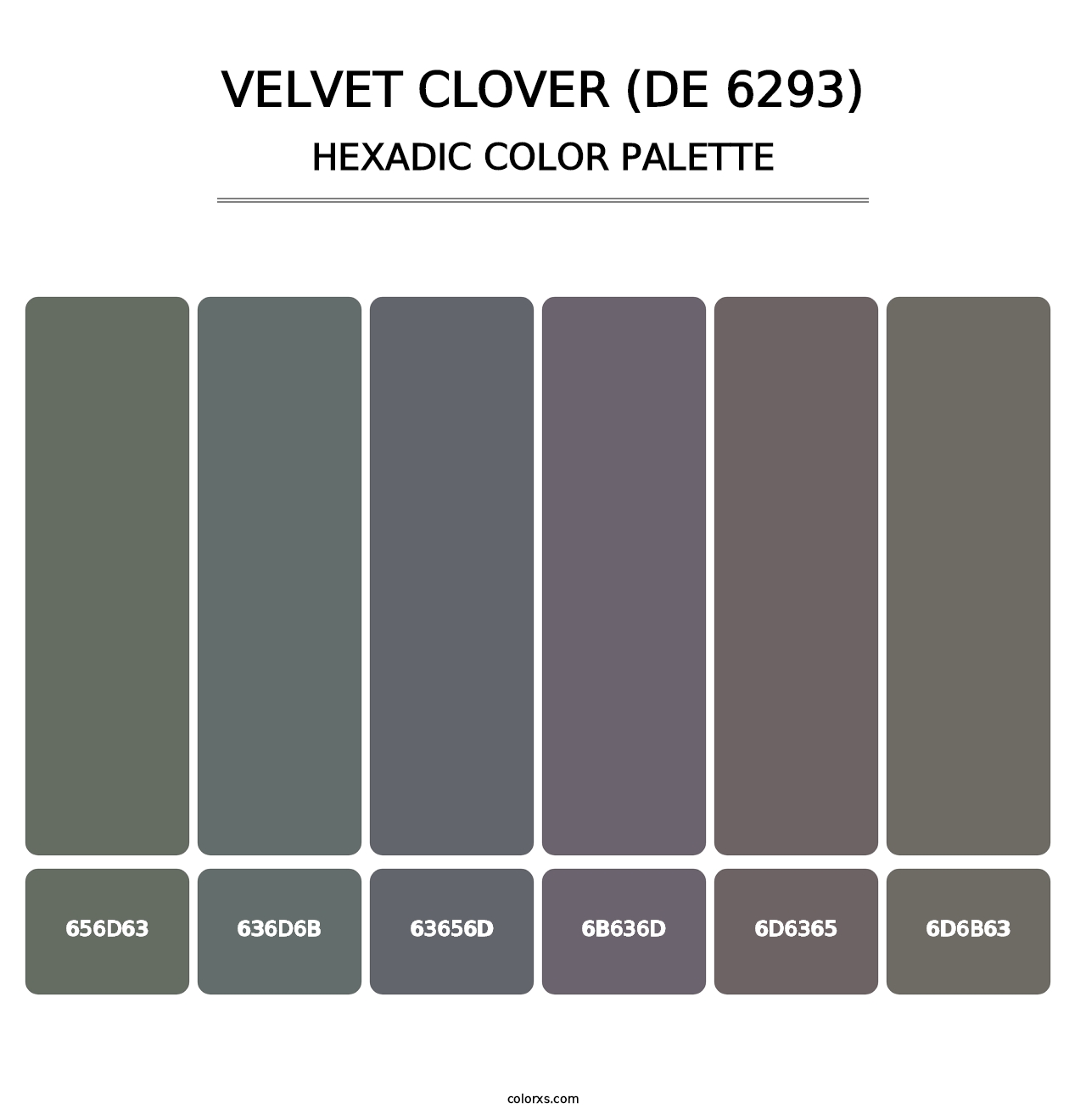 Velvet Clover (DE 6293) - Hexadic Color Palette