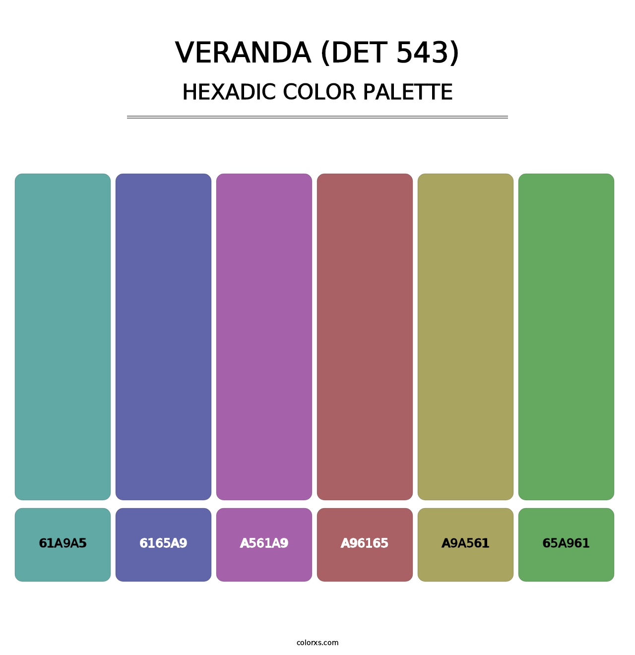 Veranda (DET 543) - Hexadic Color Palette