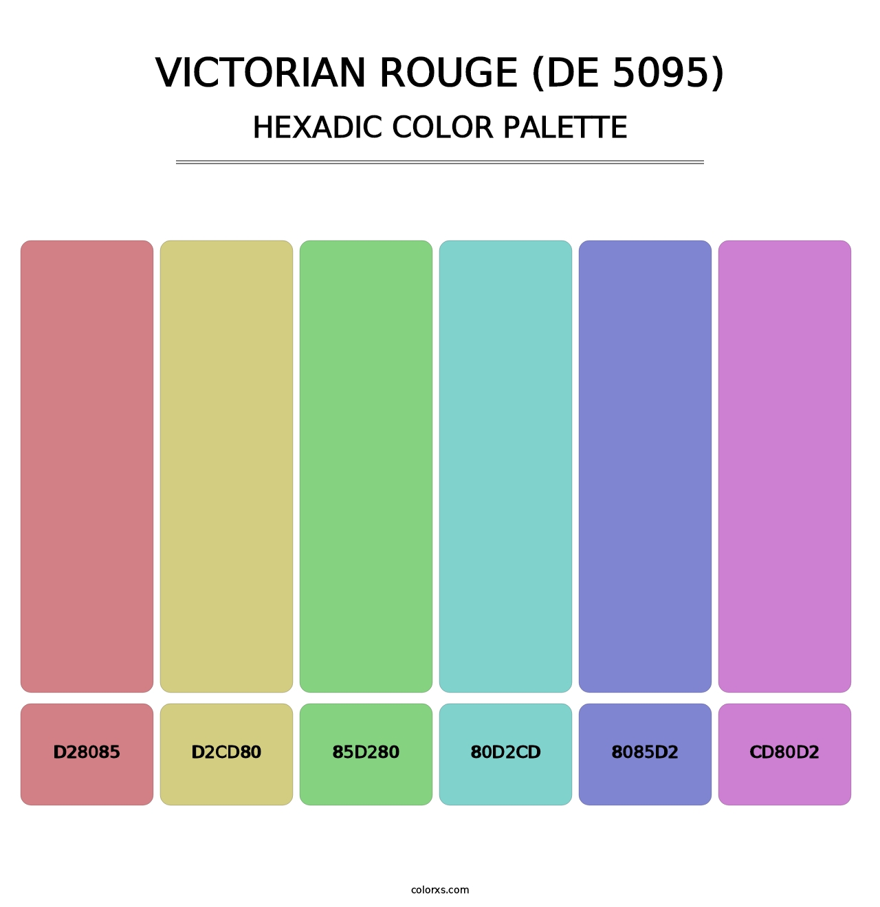 Victorian Rouge (DE 5095) - Hexadic Color Palette
