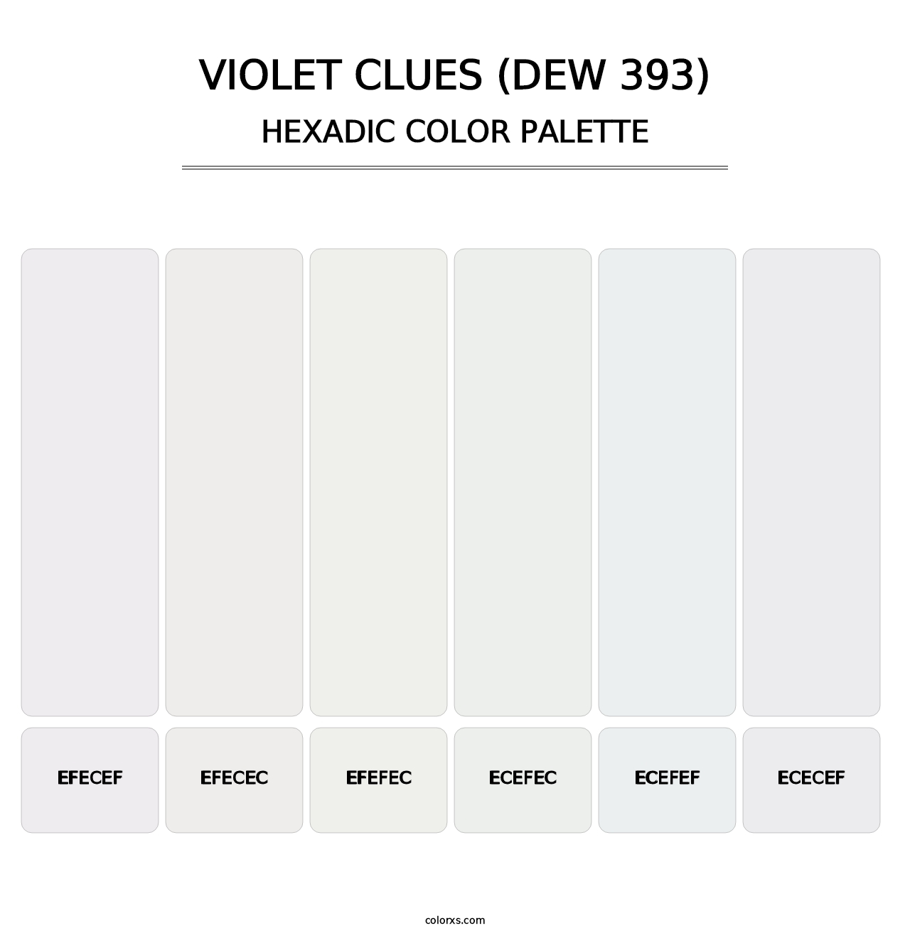 Violet Clues (DEW 393) - Hexadic Color Palette