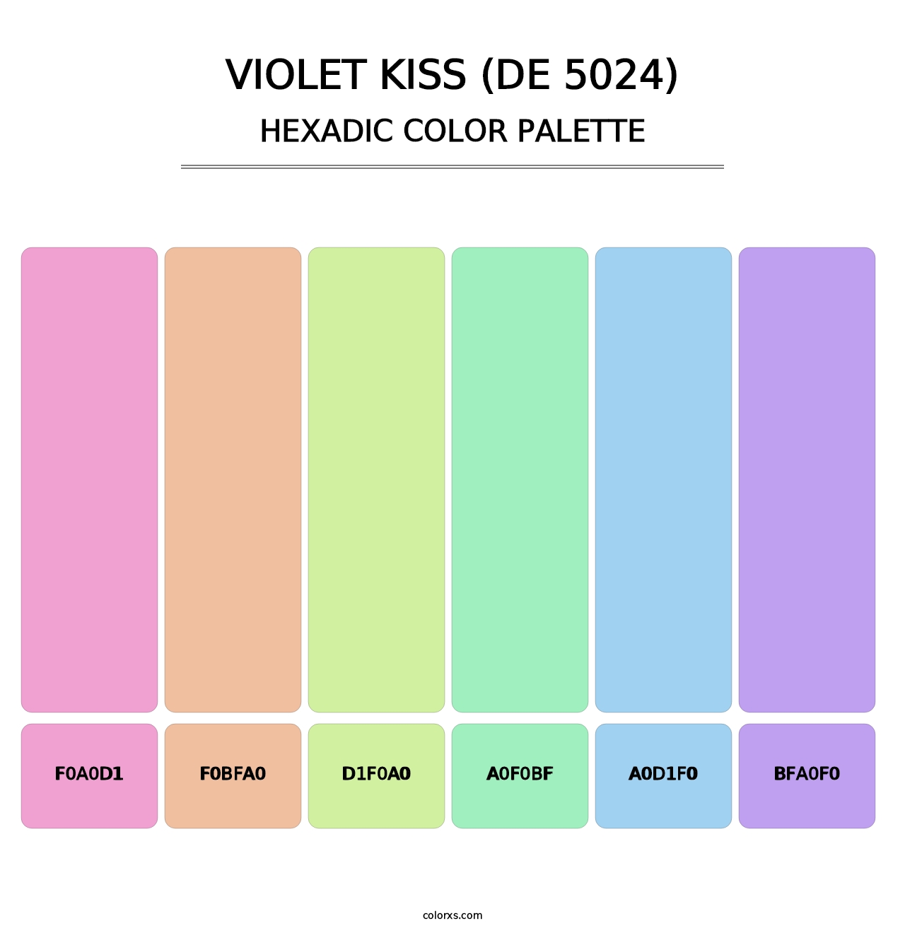 Violet Kiss (DE 5024) - Hexadic Color Palette
