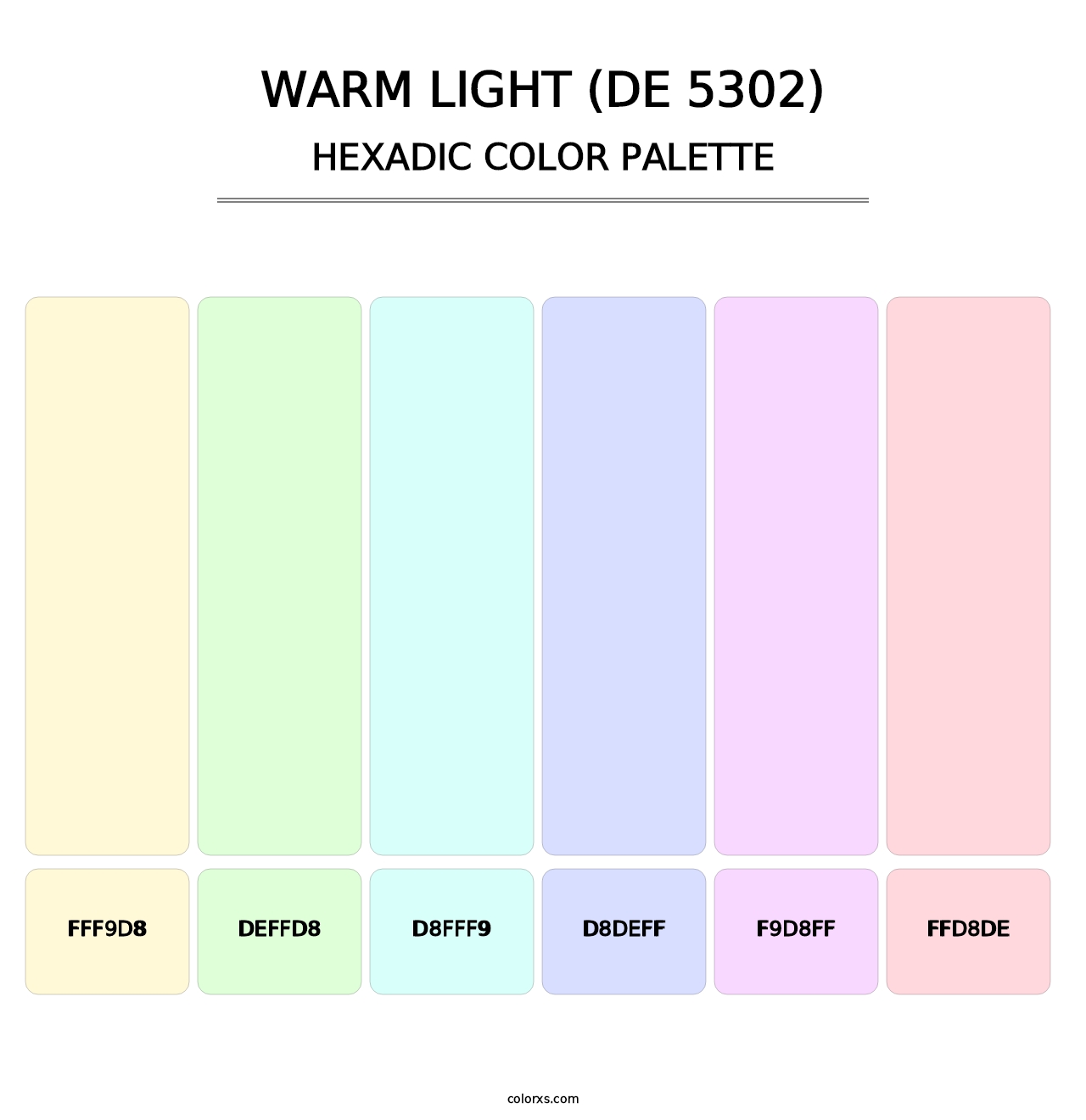 Warm Light (DE 5302) - Hexadic Color Palette