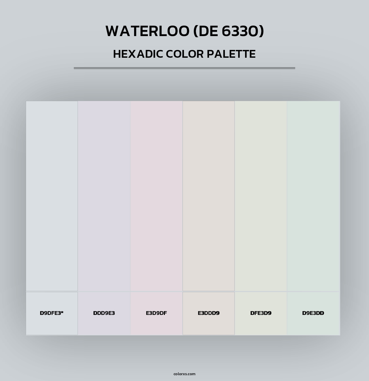 Waterloo (DE 6330) - Hexadic Color Palette