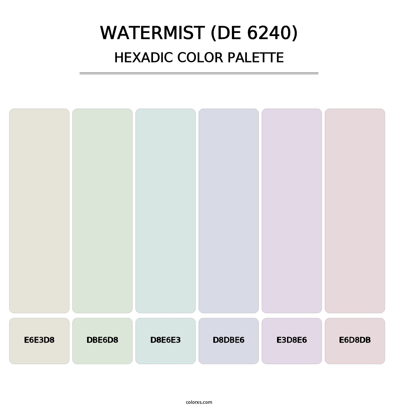 Watermist (DE 6240) - Hexadic Color Palette