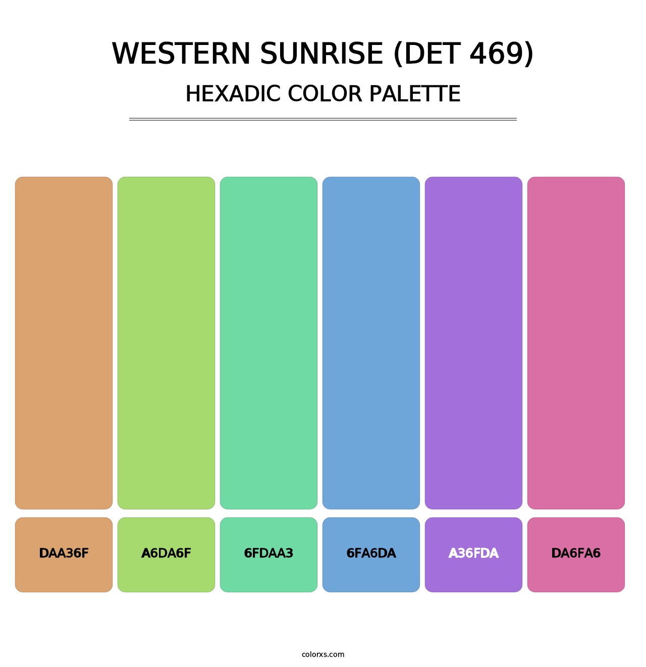 Western Sunrise (DET 469) - Hexadic Color Palette