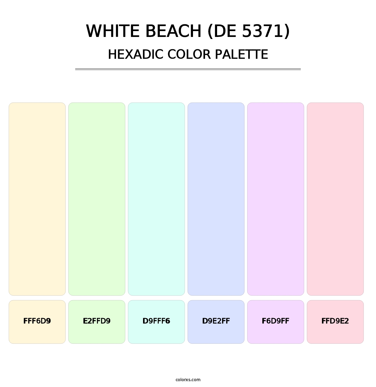 White Beach (DE 5371) - Hexadic Color Palette