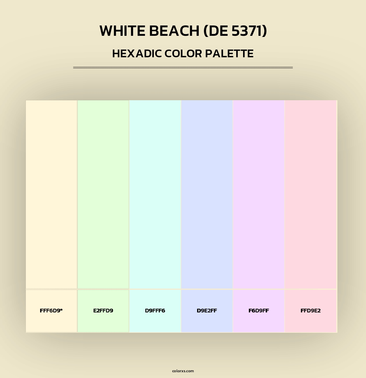 White Beach (DE 5371) - Hexadic Color Palette