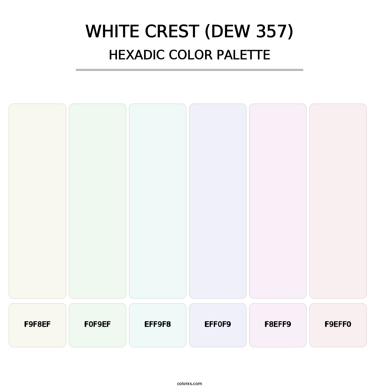 White Crest (DEW 357) - Hexadic Color Palette