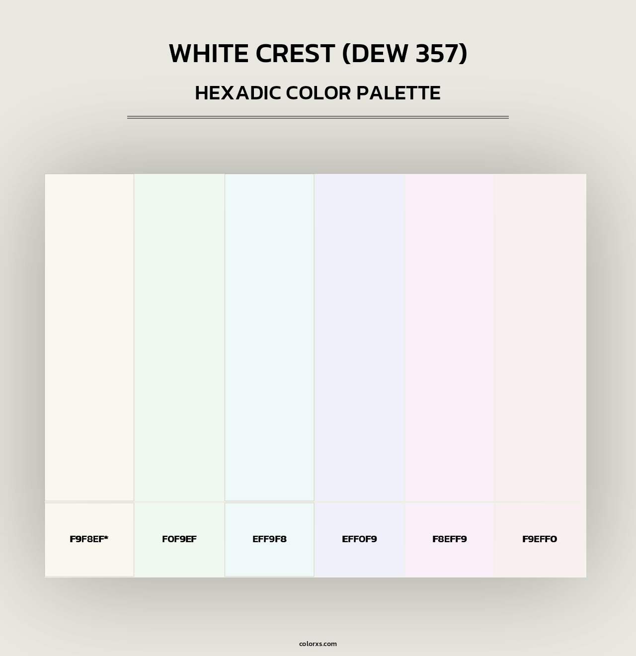 White Crest (DEW 357) - Hexadic Color Palette