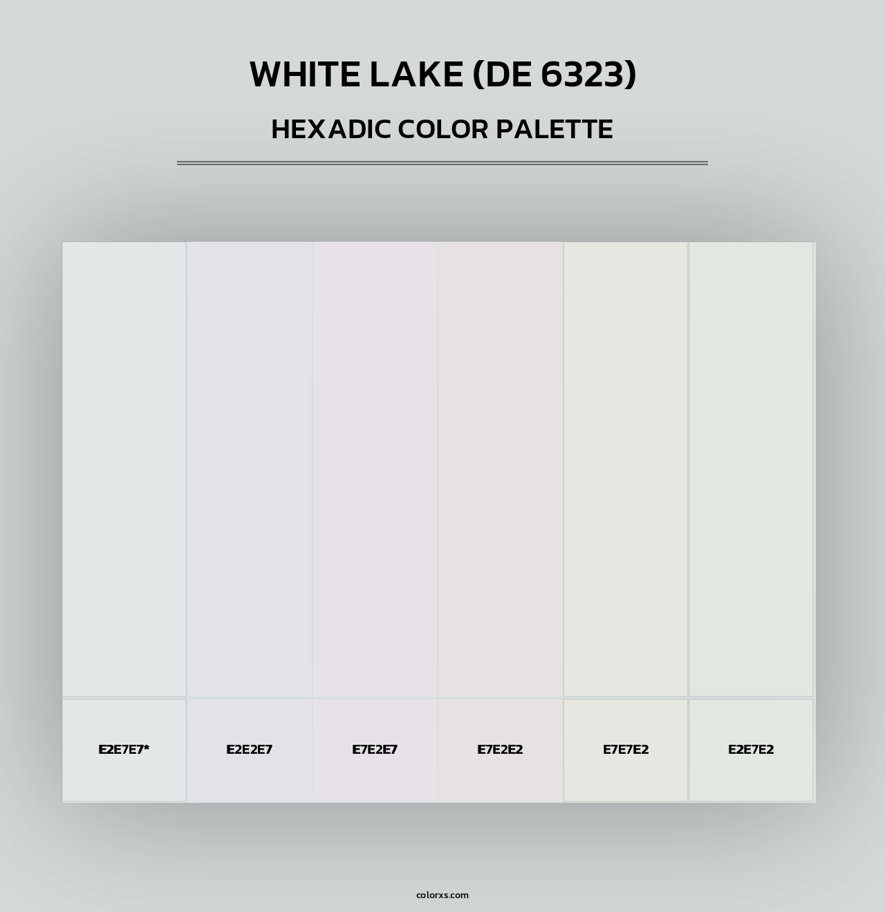 White Lake (DE 6323) - Hexadic Color Palette