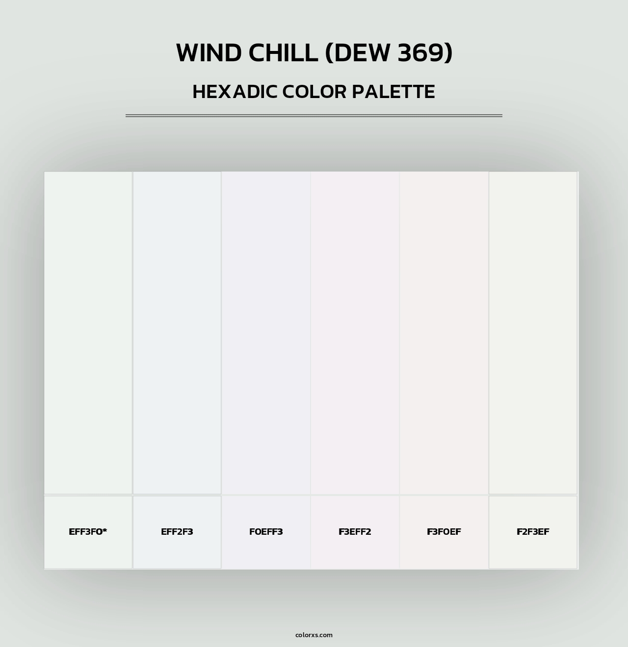 Wind Chill (DEW 369) - Hexadic Color Palette