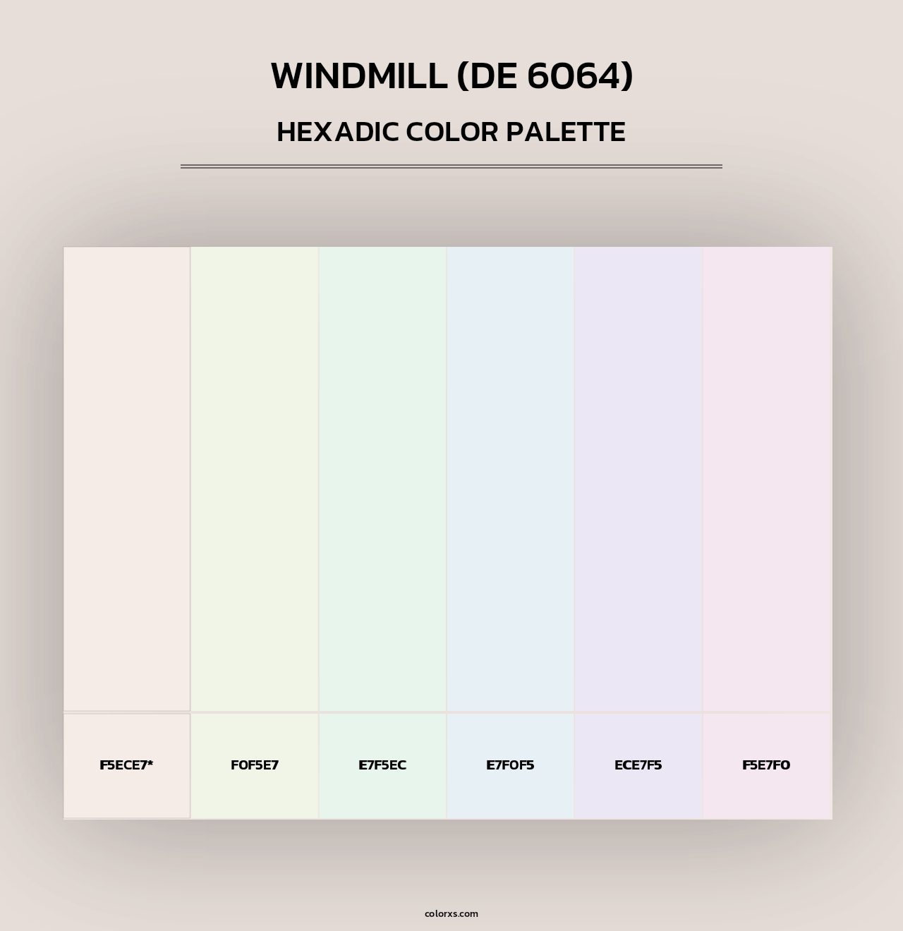 Windmill (DE 6064) - Hexadic Color Palette