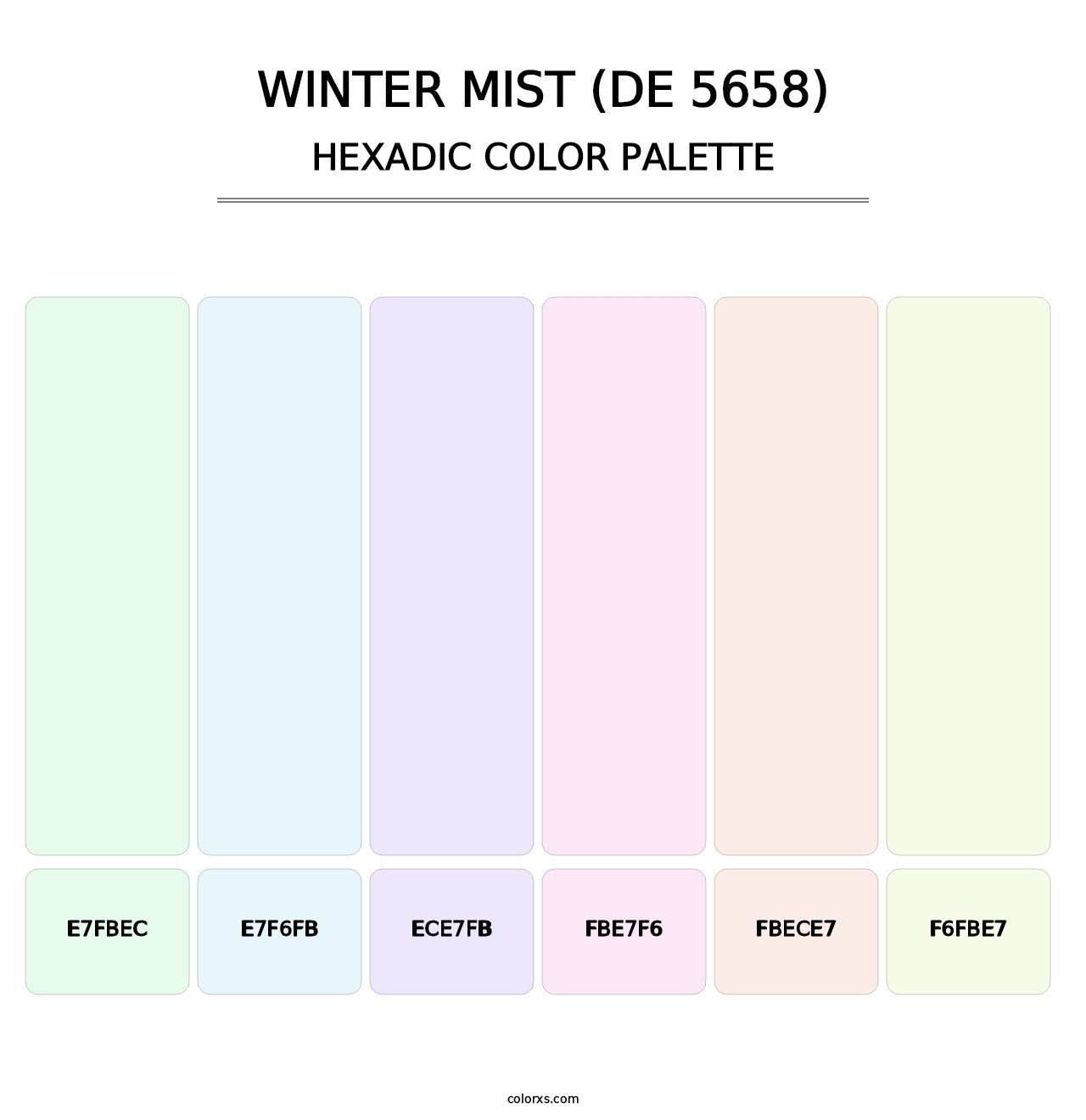 Winter Mist (DE 5658) - Hexadic Color Palette