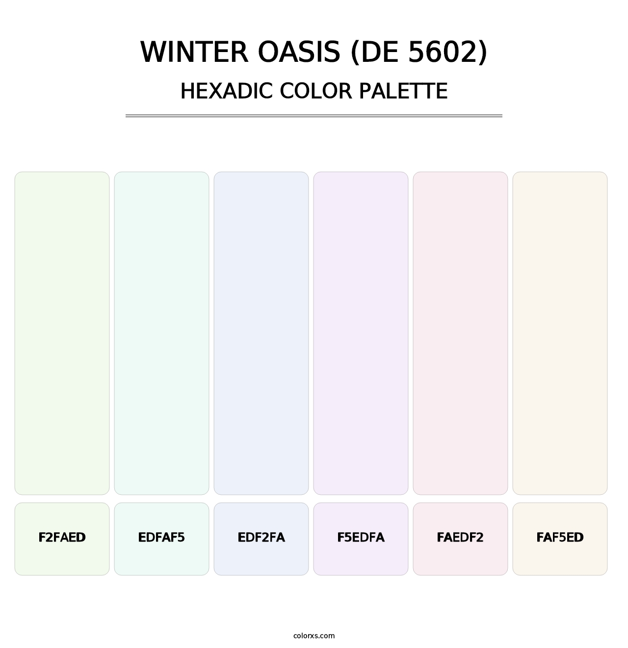 Winter Oasis (DE 5602) - Hexadic Color Palette