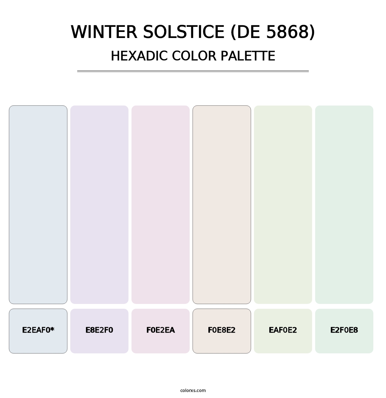 Winter Solstice (DE 5868) - Hexadic Color Palette