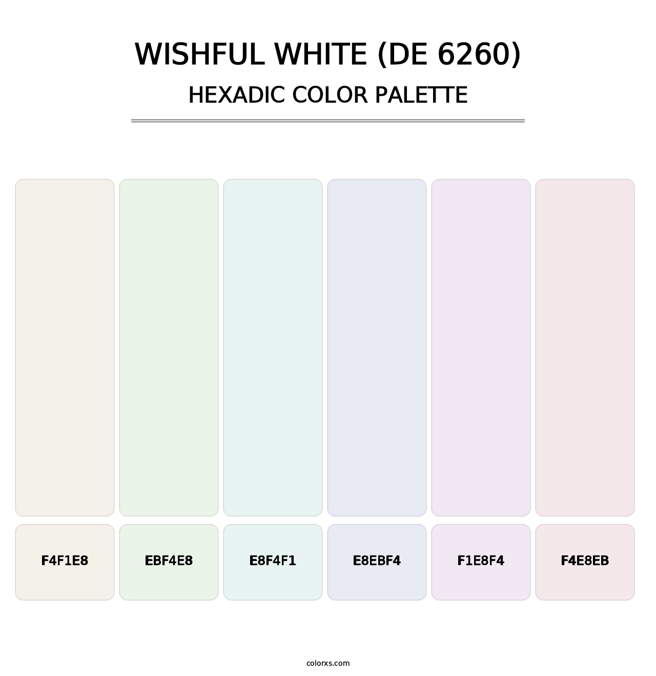 Wishful White (DE 6260) - Hexadic Color Palette