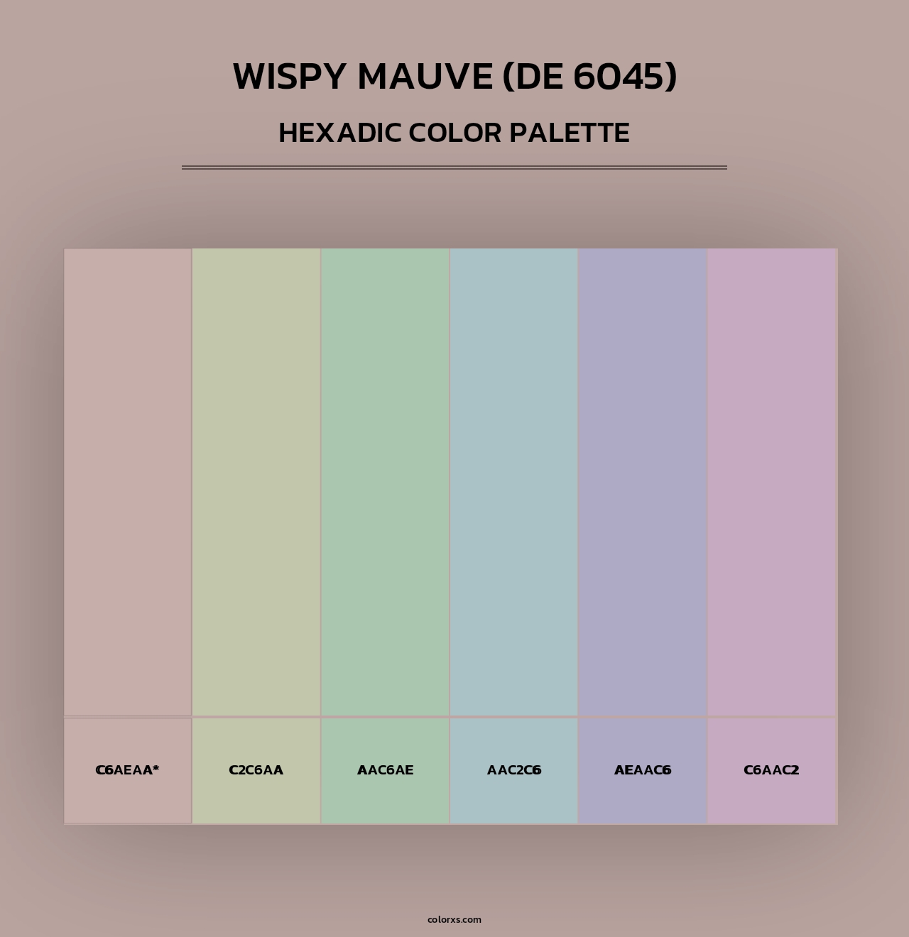 Wispy Mauve (DE 6045) - Hexadic Color Palette