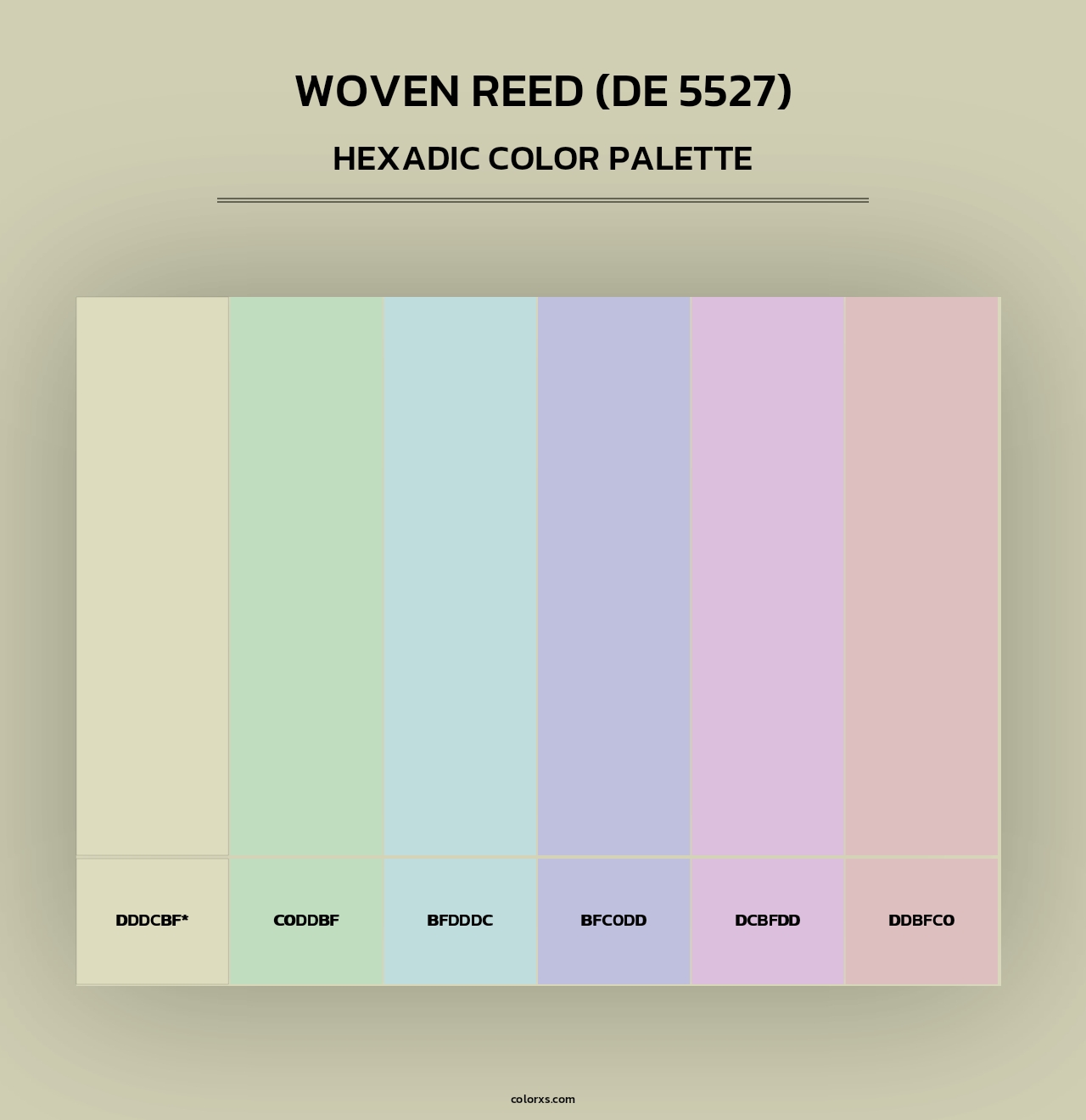 Woven Reed (DE 5527) - Hexadic Color Palette