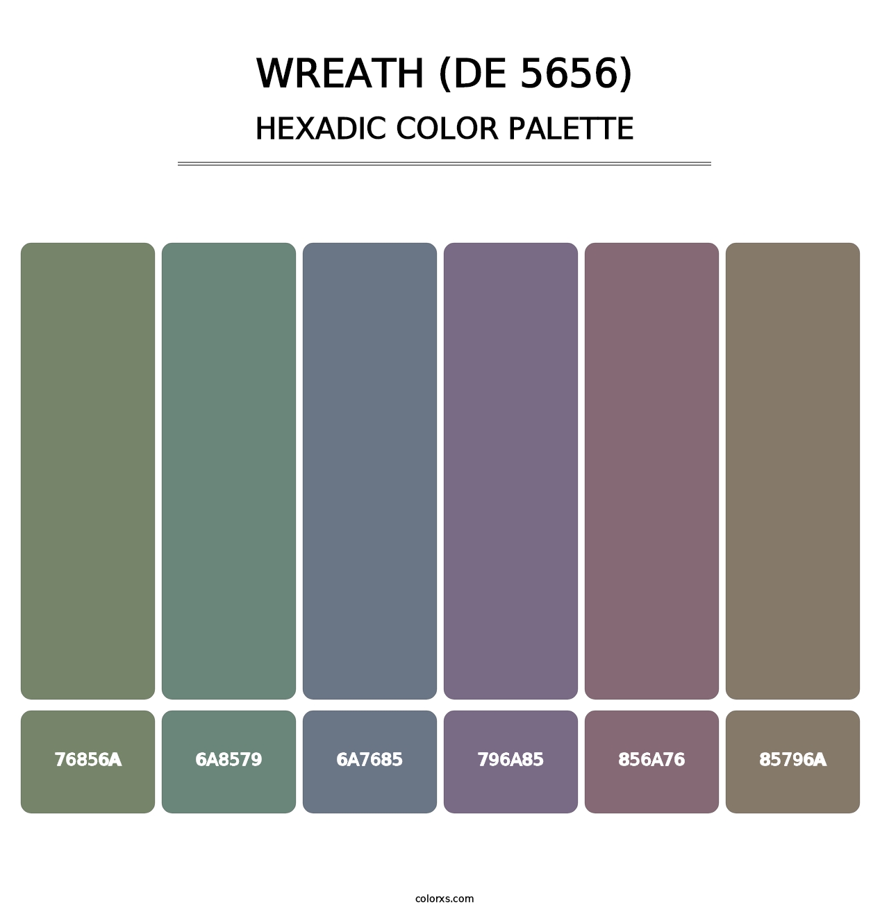 Wreath (DE 5656) - Hexadic Color Palette