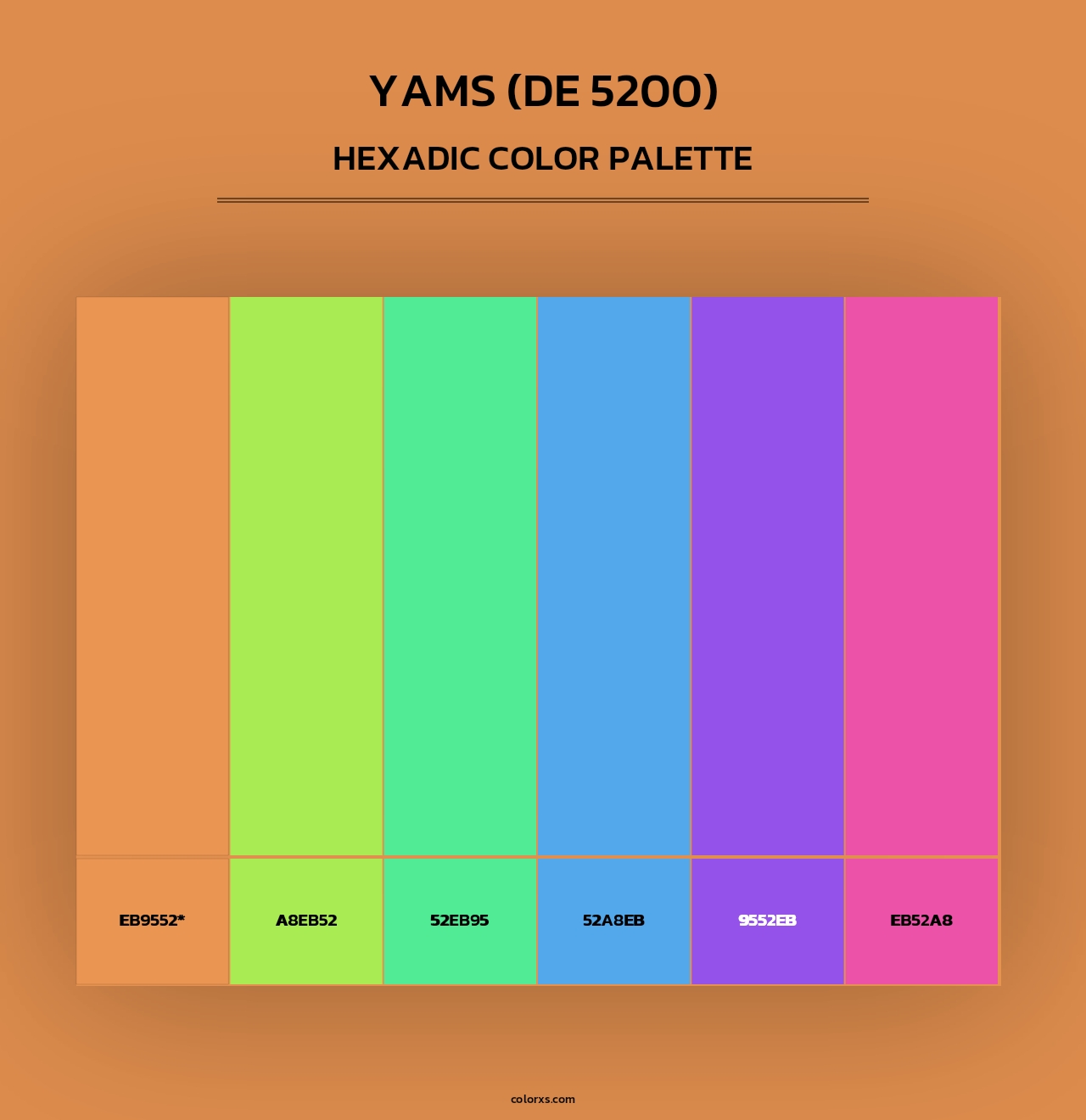 Yams (DE 5200) - Hexadic Color Palette