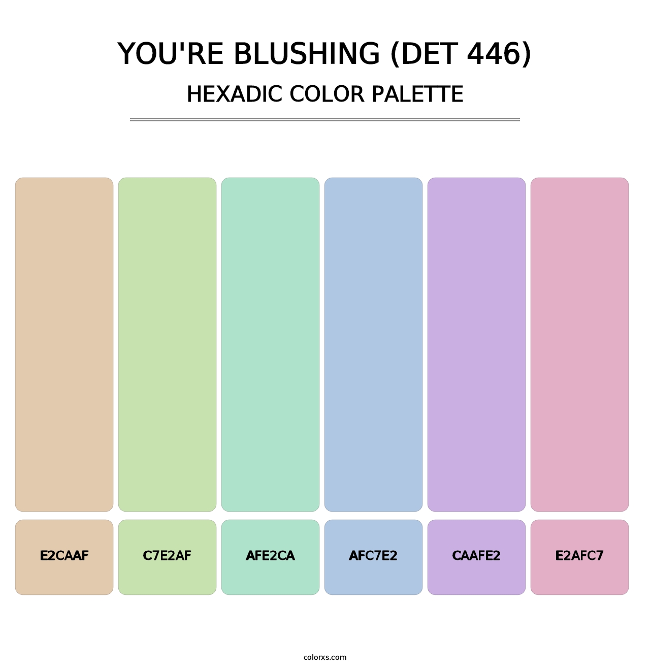 You're Blushing (DET 446) - Hexadic Color Palette