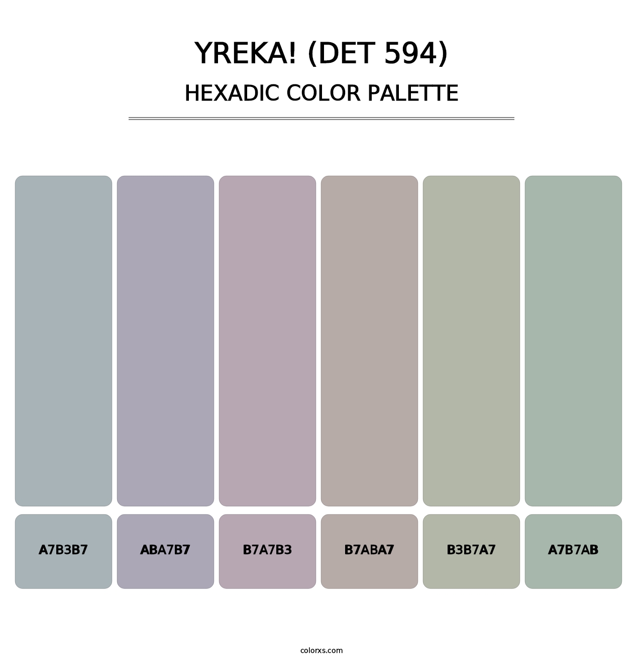 Yreka! (DET 594) - Hexadic Color Palette
