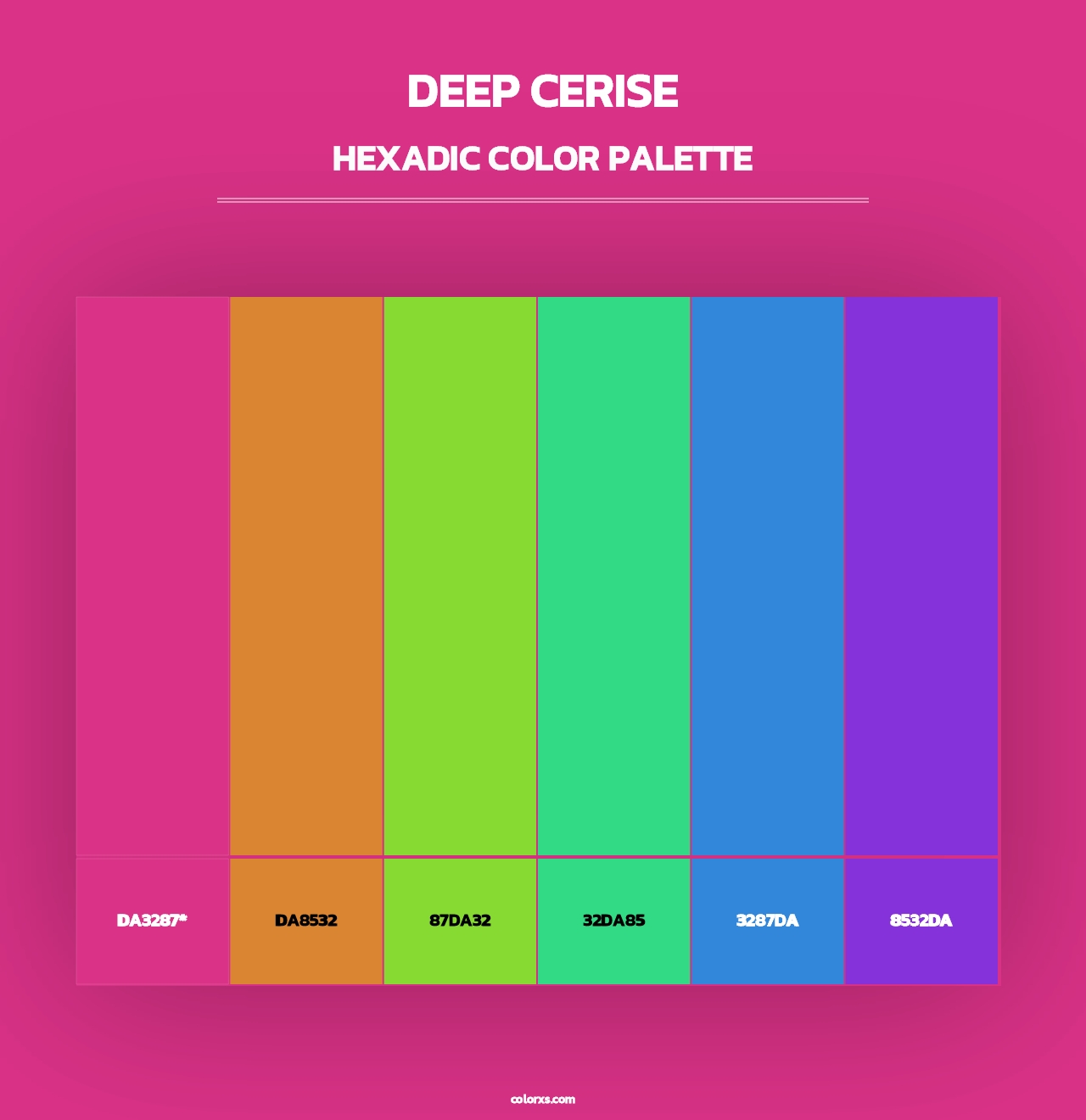 Deep Cerise - Hexadic Color Palette