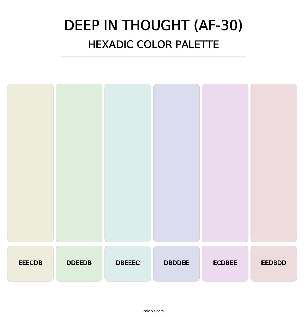 Deep in Thought (AF-30) - Hexadic Color Palette