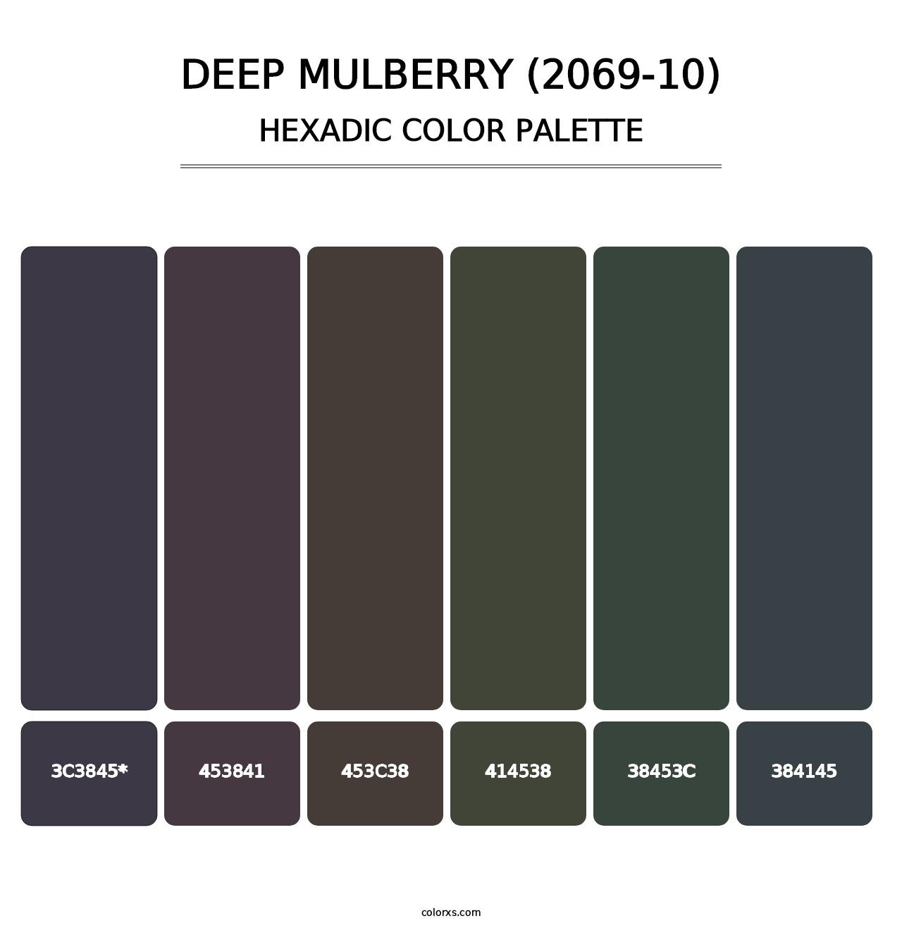 Deep Mulberry (2069-10) - Hexadic Color Palette