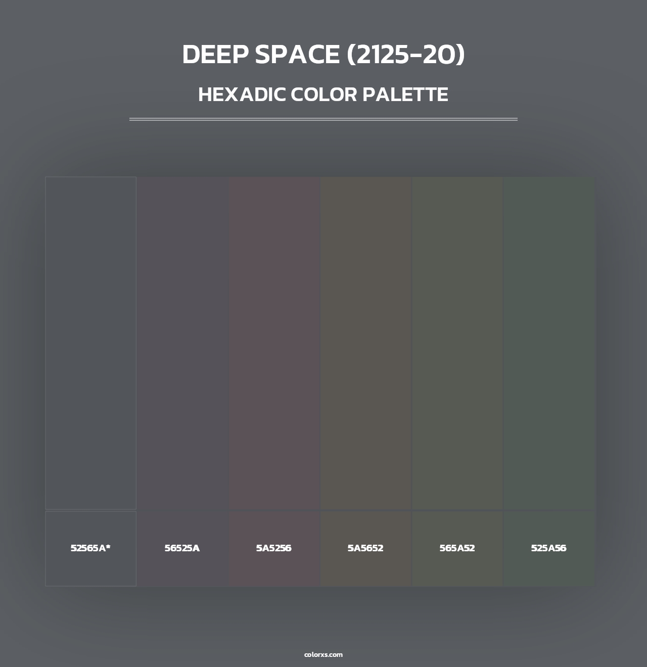 Deep Space (2125-20) - Hexadic Color Palette