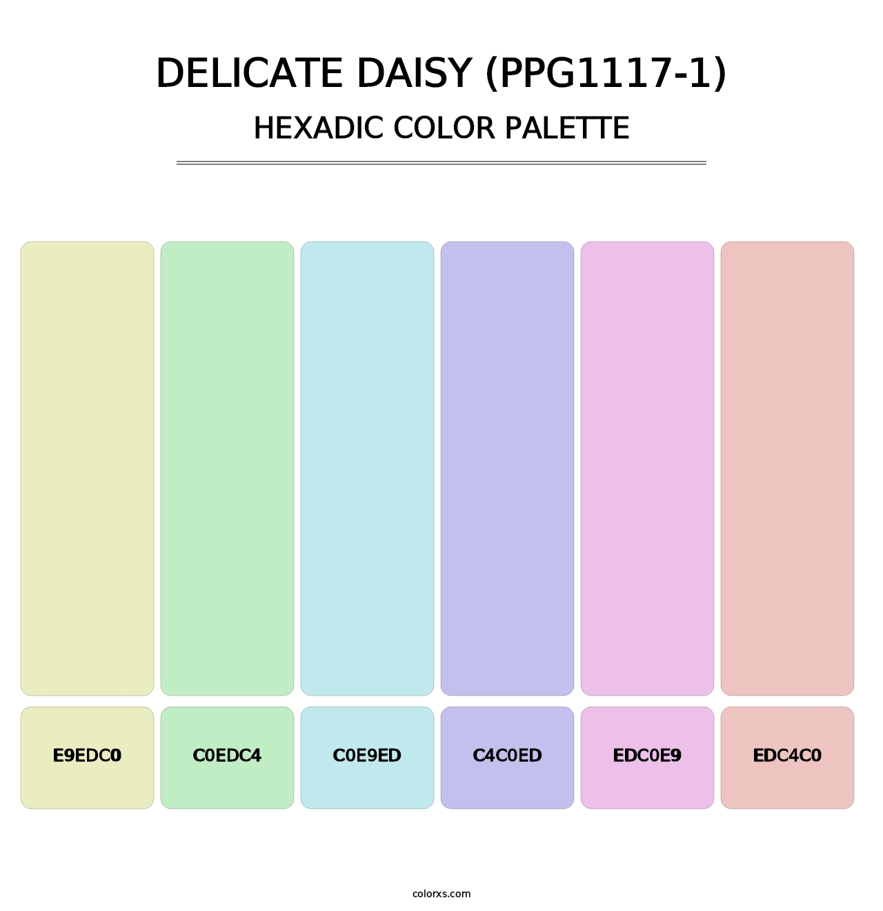 Delicate Daisy (PPG1117-1) - Hexadic Color Palette