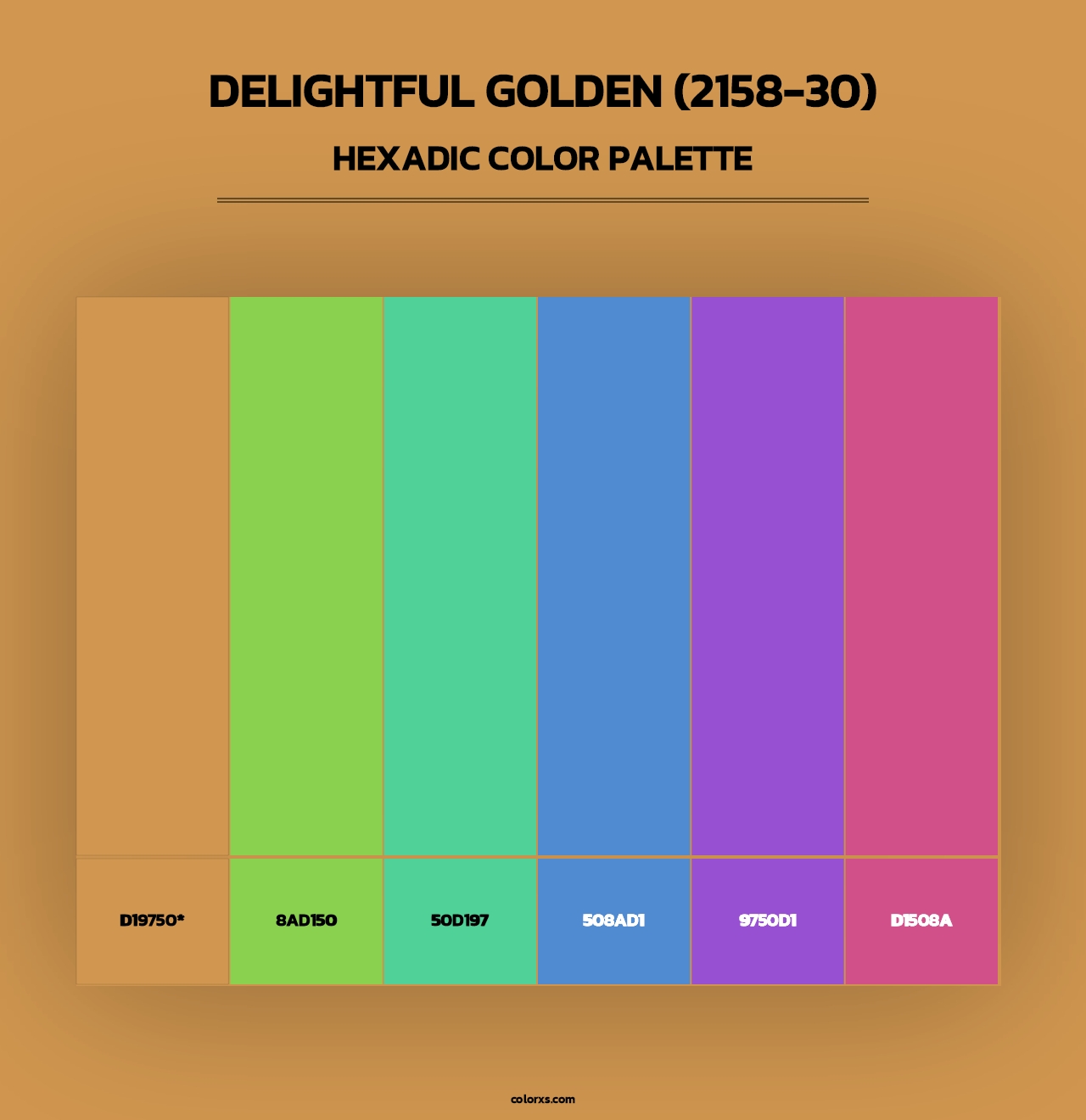 Delightful Golden (2158-30) - Hexadic Color Palette