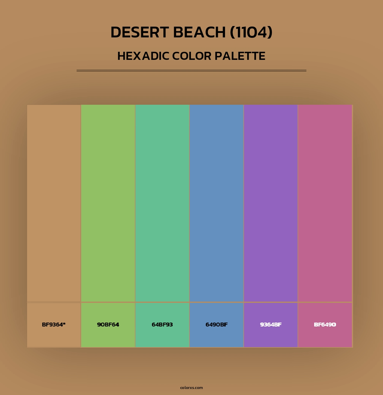 Desert Beach (1104) - Hexadic Color Palette