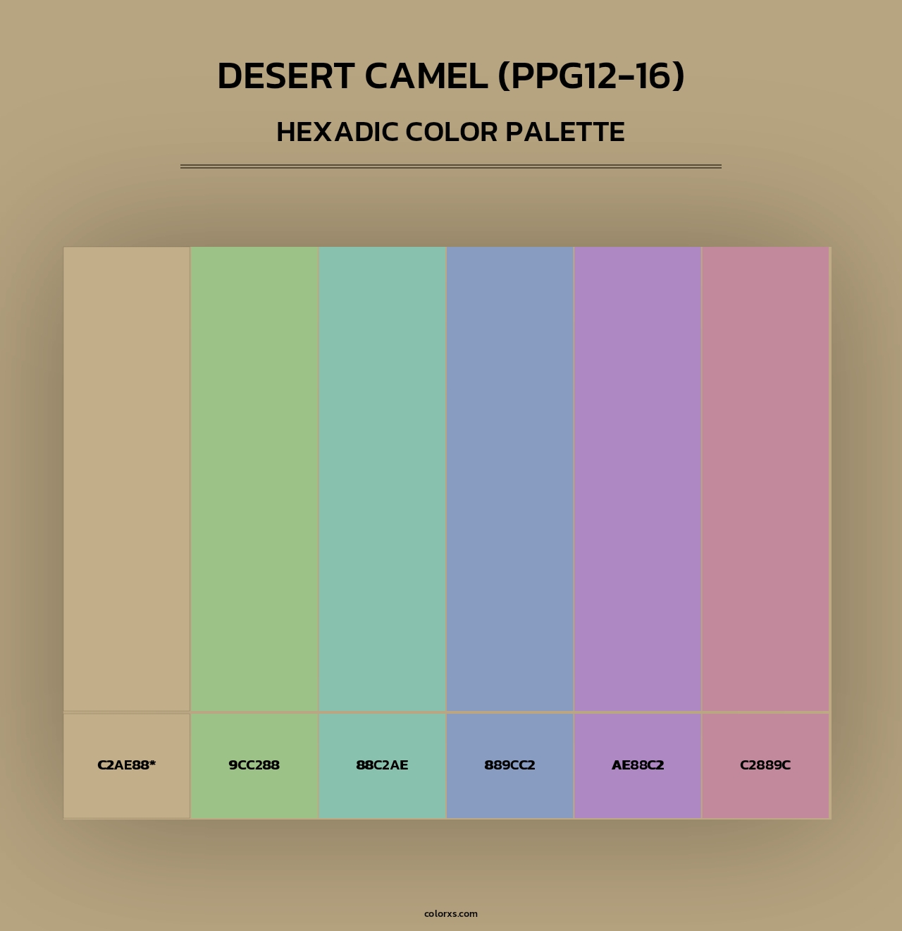 Desert Camel (PPG12-16) - Hexadic Color Palette