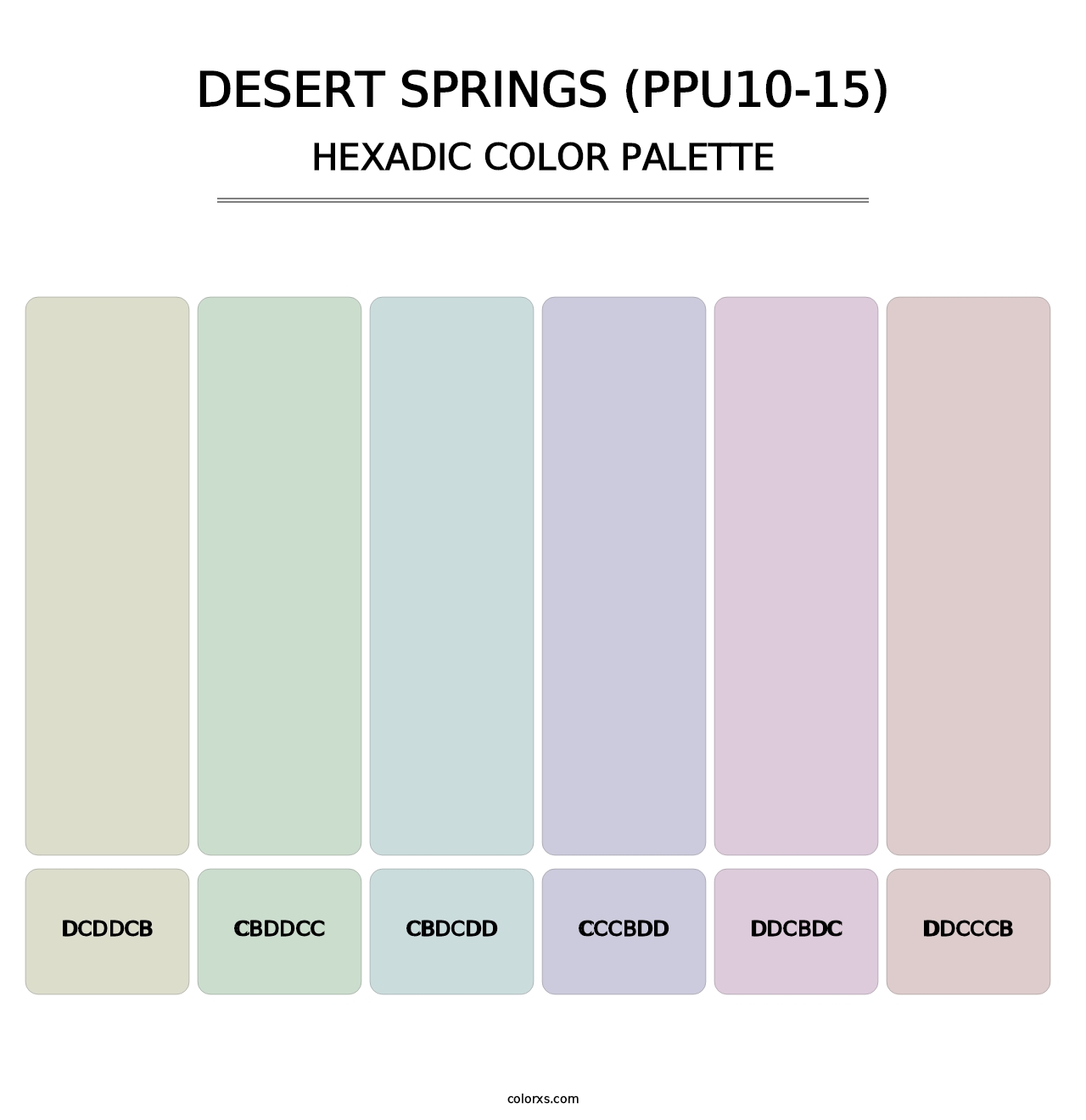 Desert Springs (PPU10-15) - Hexadic Color Palette