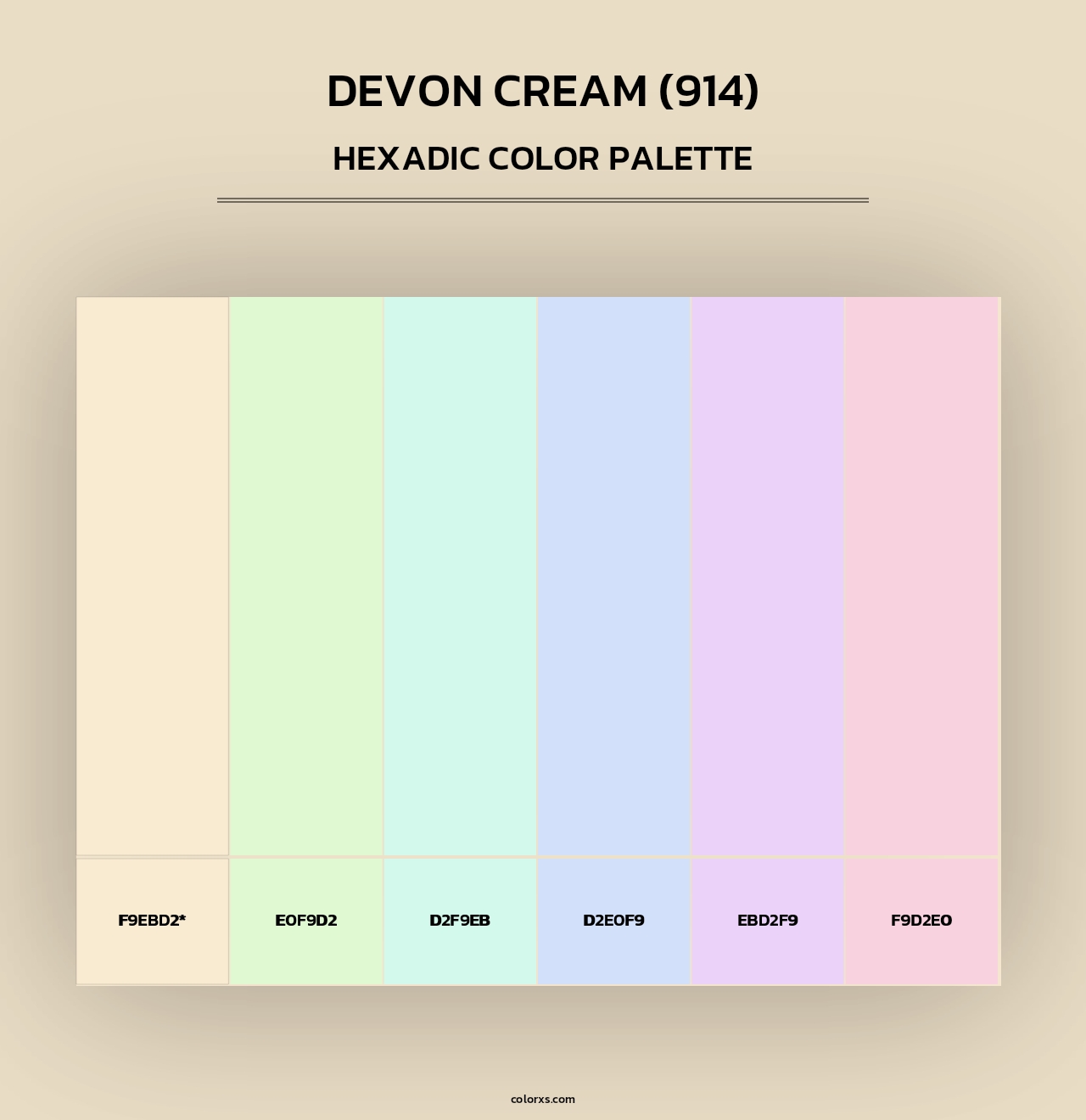 Devon Cream (914) - Hexadic Color Palette