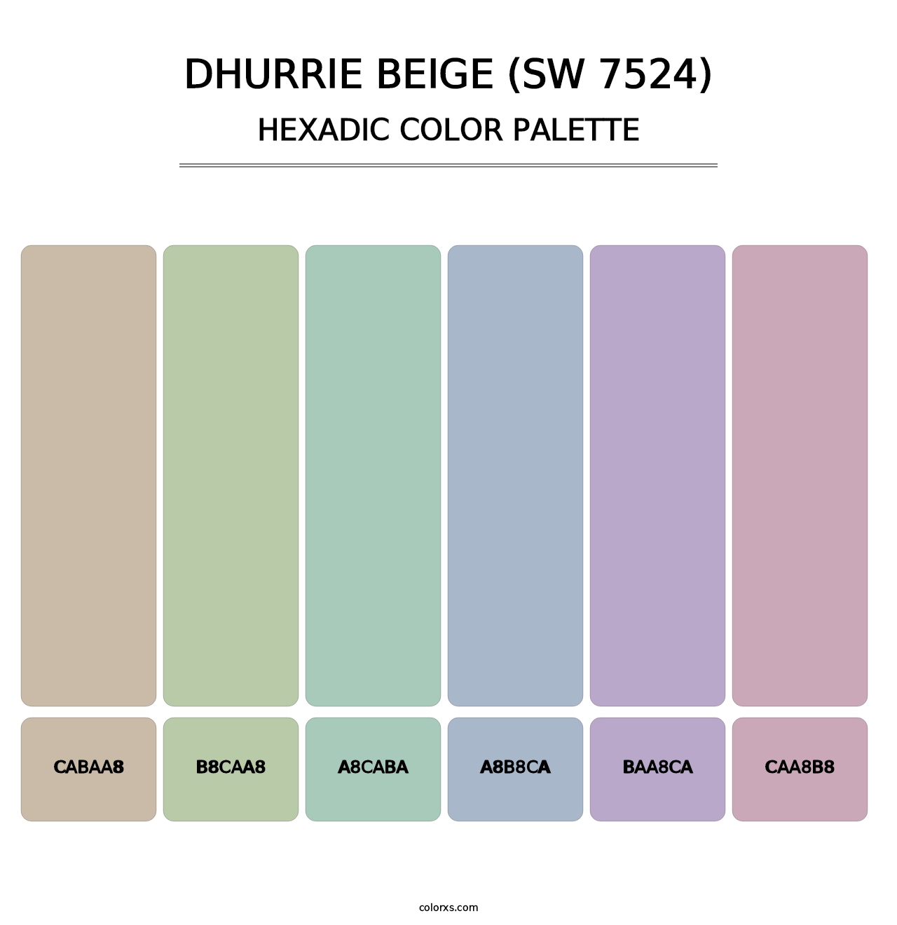 Dhurrie Beige (SW 7524) - Hexadic Color Palette