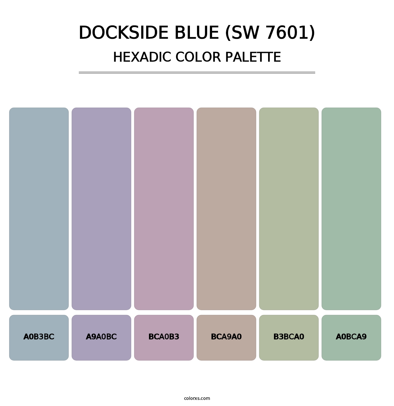 Dockside Blue (SW 7601) - Hexadic Color Palette