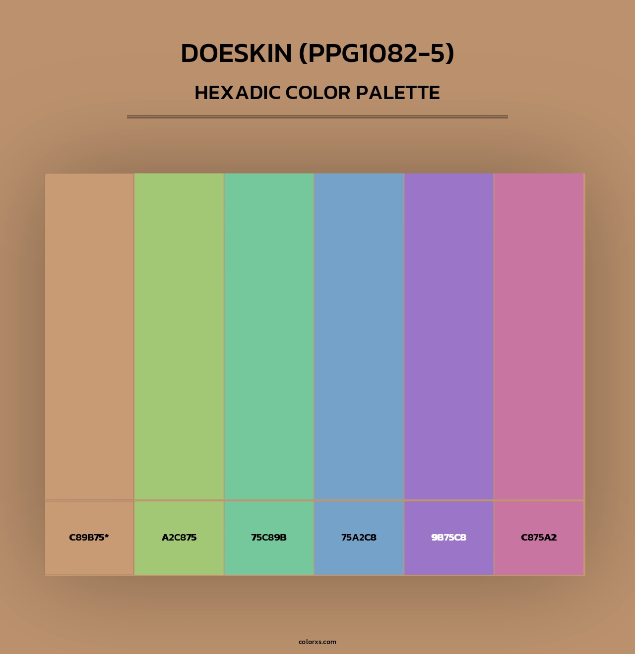 Doeskin (PPG1082-5) - Hexadic Color Palette