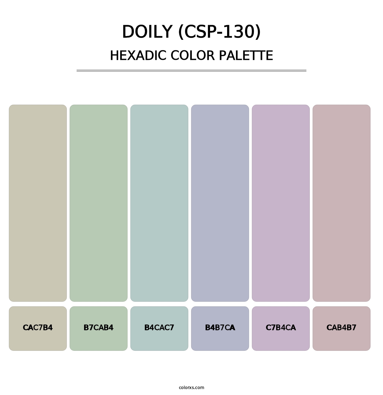Doily (CSP-130) - Hexadic Color Palette