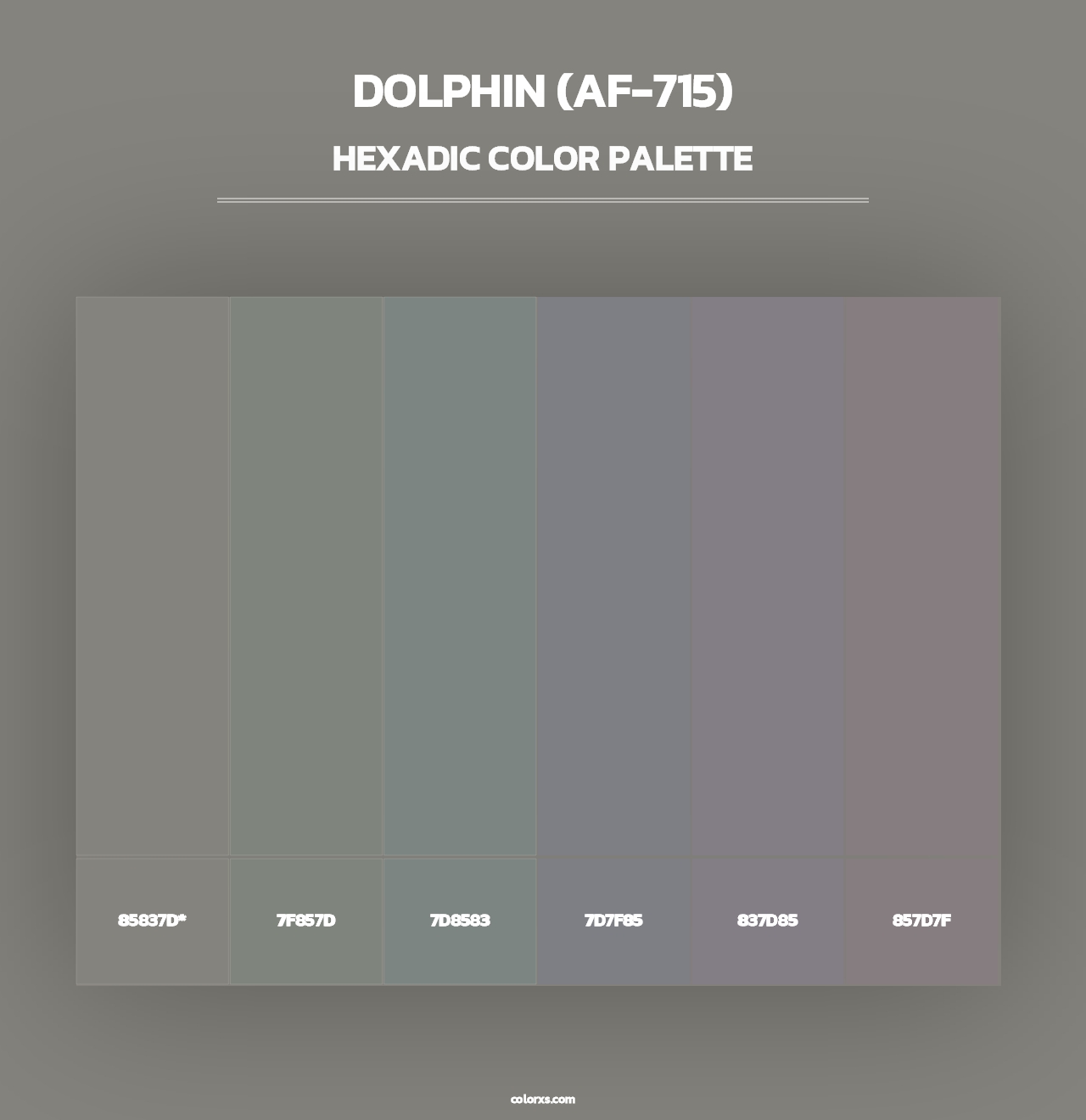 Dolphin (AF-715) - Hexadic Color Palette