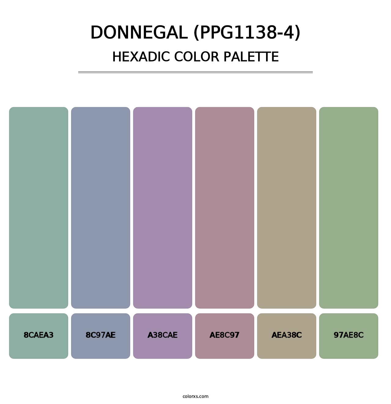 Donnegal (PPG1138-4) - Hexadic Color Palette