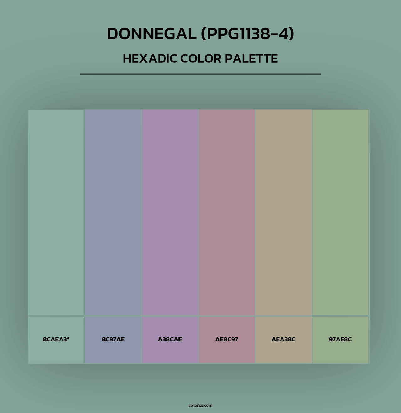 Donnegal (PPG1138-4) - Hexadic Color Palette