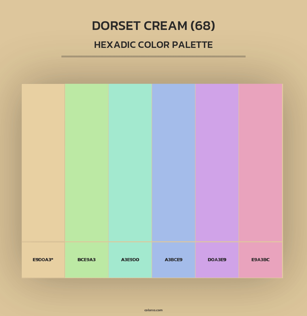 Dorset Cream (68) - Hexadic Color Palette