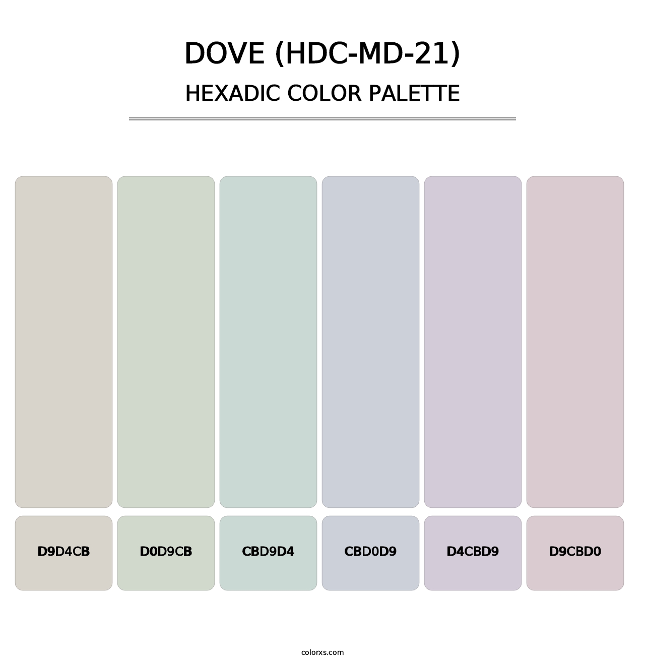 Dove (HDC-MD-21) - Hexadic Color Palette